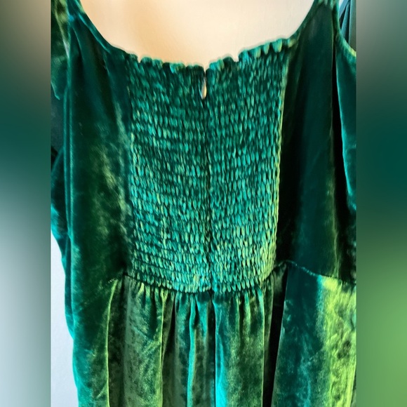 Reformation Emerald Velvet Minna Dress - Picture 13 of 15